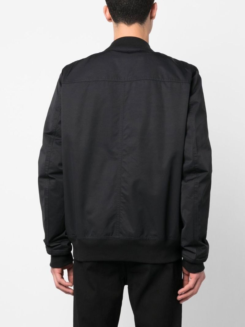 Black Cargo Pocket Bomber Jacket