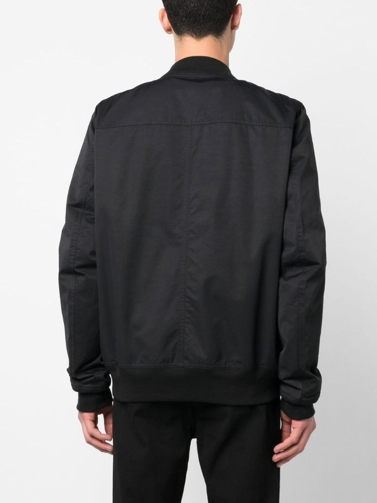 Black Cargo Pocket Bomber Jacket
