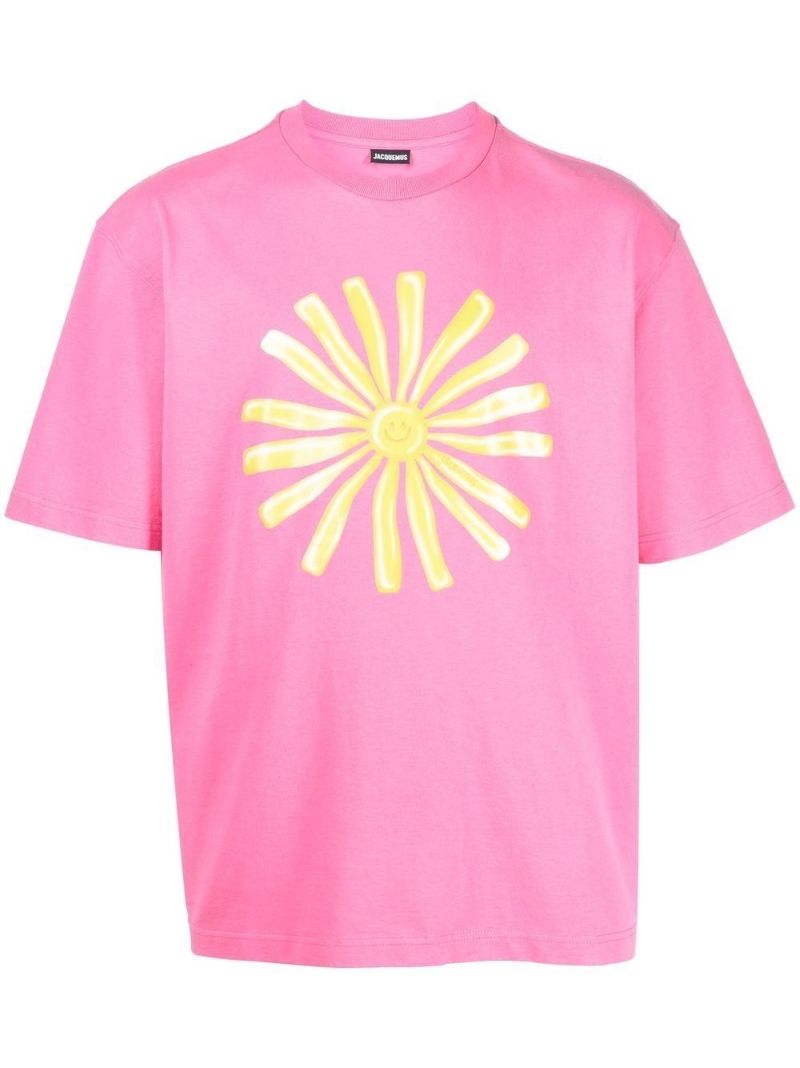 Pink Graphic Print T-shirt