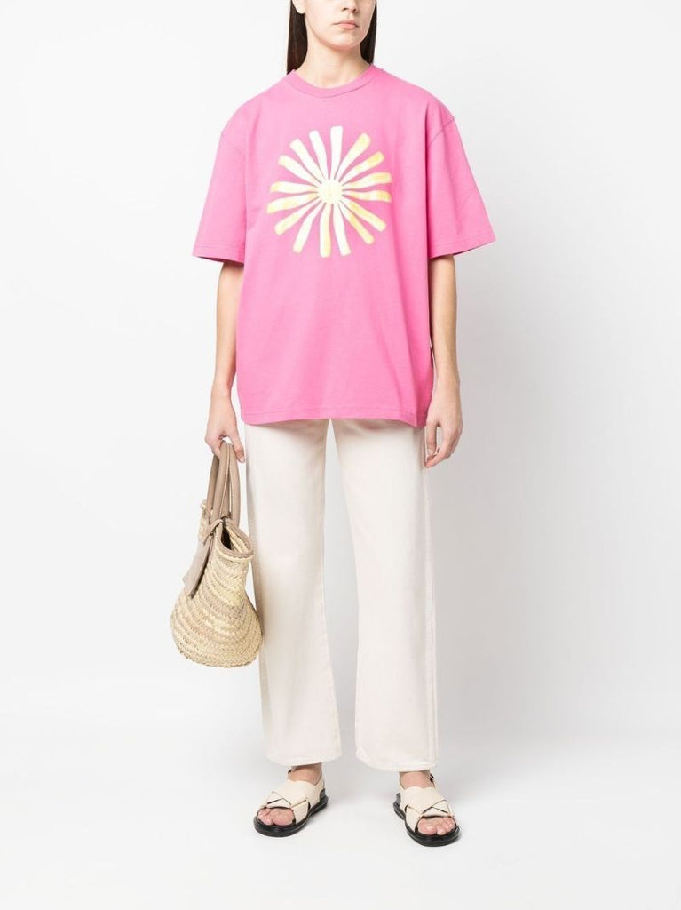 Pink Graphic Print T-shirt