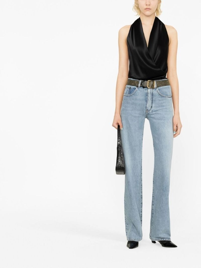 Blue Straight-leg Jeans