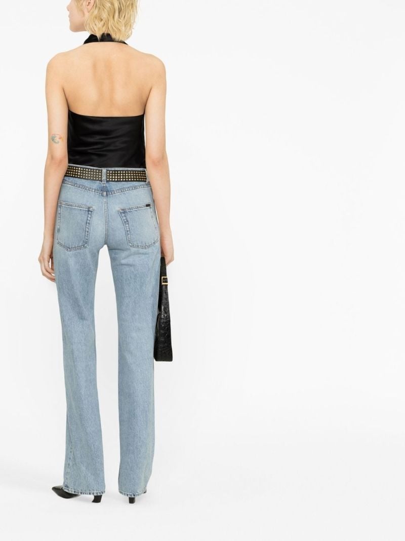 Blue Straight-leg Jeans