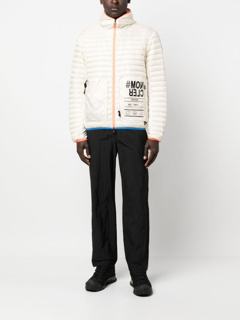 Neutral Logo Print Padded Jacket