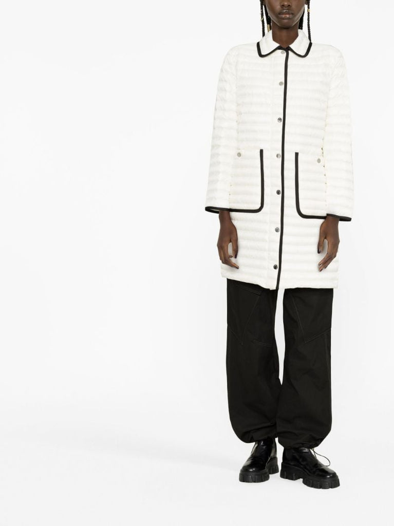 White Nettes Quilted Coat
