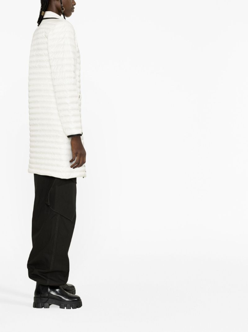 White Nettes Quilted Coat