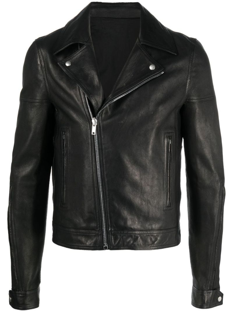 Black Dracubiker Leather Jacket