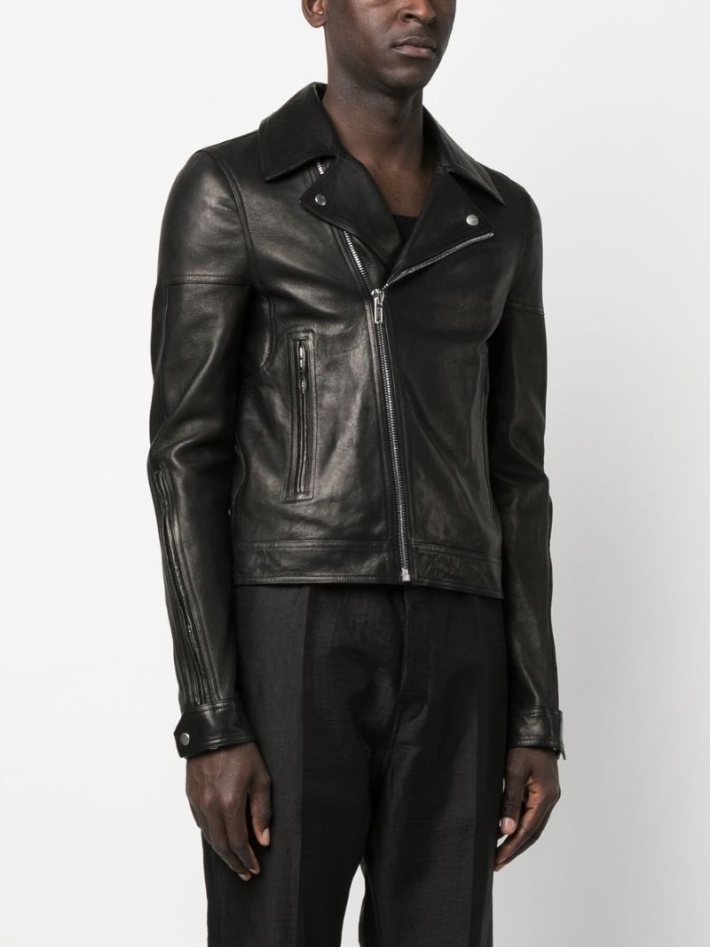 Black Dracubiker Leather Jacket