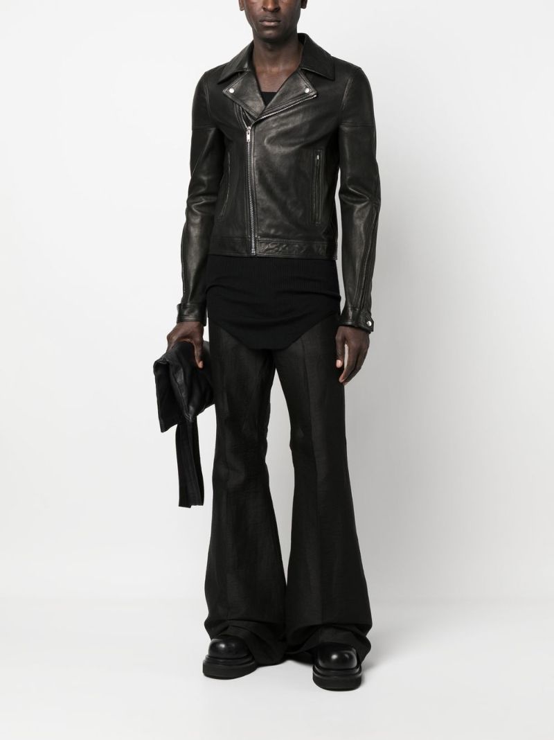 Black Dracubiker Leather Jacket