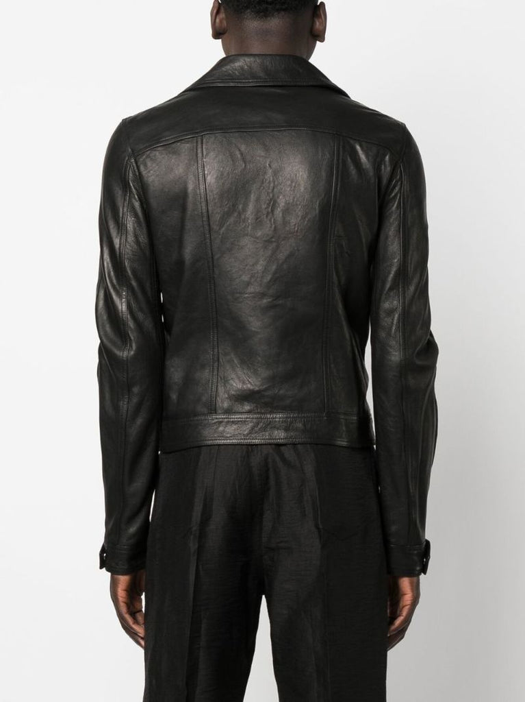 Black Dracubiker Leather Jacket