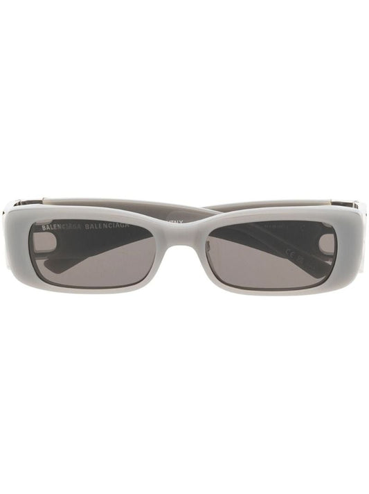 Grey Rectangle Frame Sunglasses