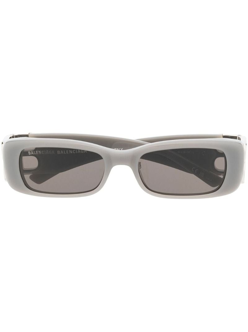 Grey Rectangle Frame Sunglasses