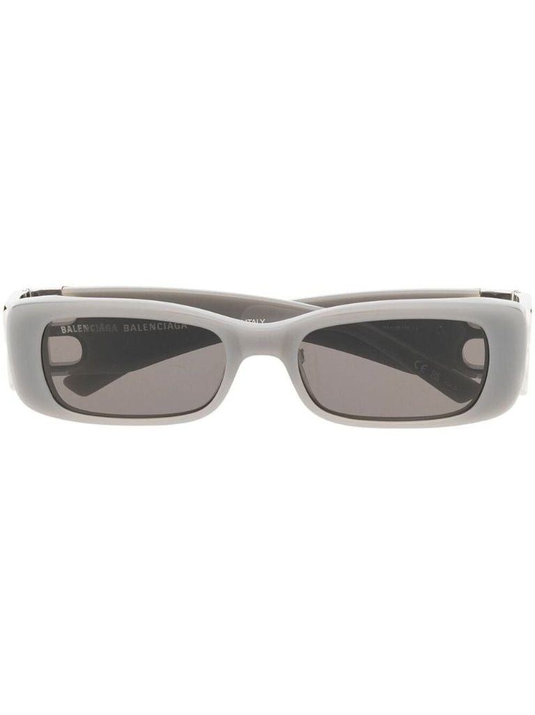 Grey Rectangle Frame Sunglasses