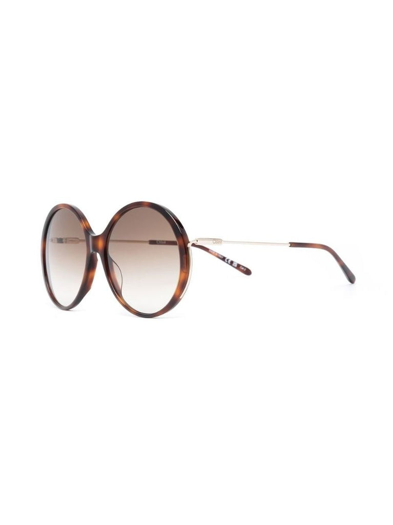 Brown Oversized Frame Tortoiseshell Sunglasses