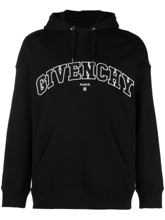 Black Logo AppliquÃ_x0083_Â© Hoodie
