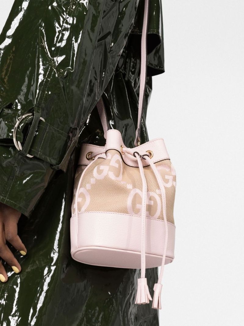 Pink Ophidia Small Jumbo Gg Bucket Bag