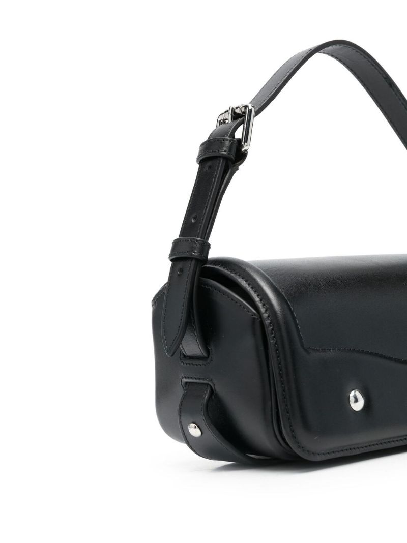 Black Ransel Leather Shoulder Bag