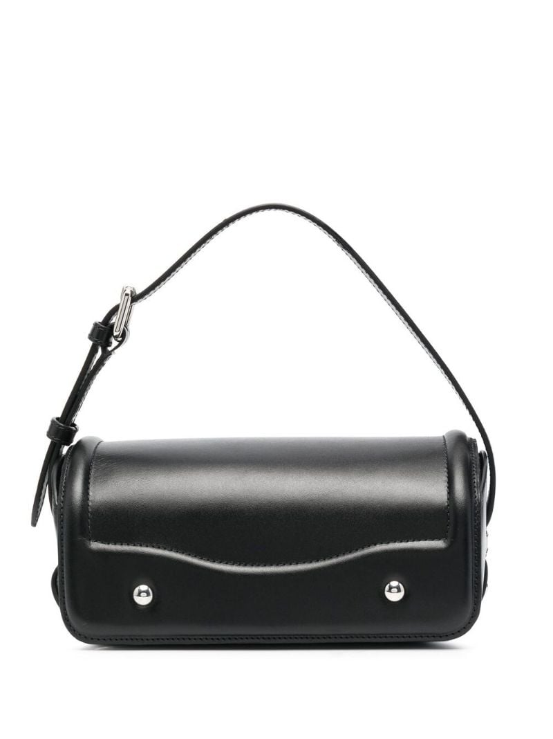 Black Ransel Leather Shoulder Bag