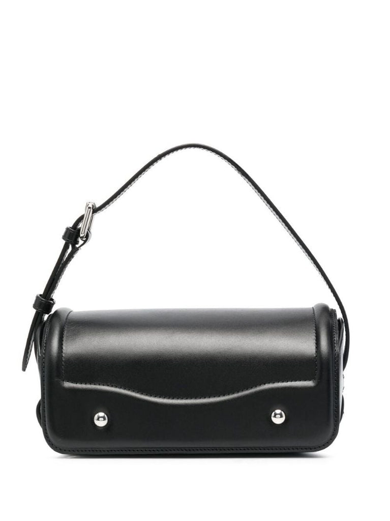 Black Ransel Leather Shoulder Bag