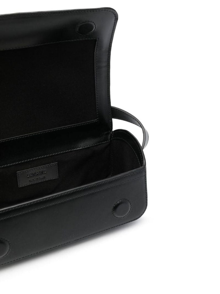 Black Ransel Leather Shoulder Bag
