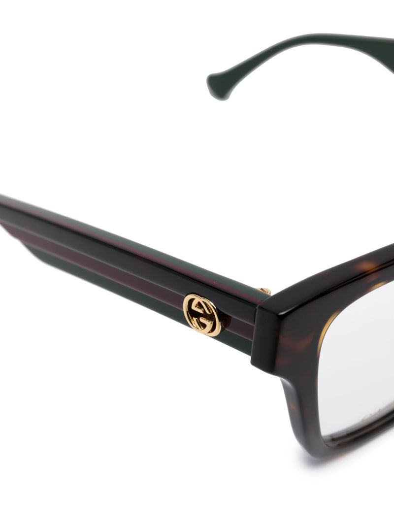 Brown Tortoiseshell Square-frame Glasses