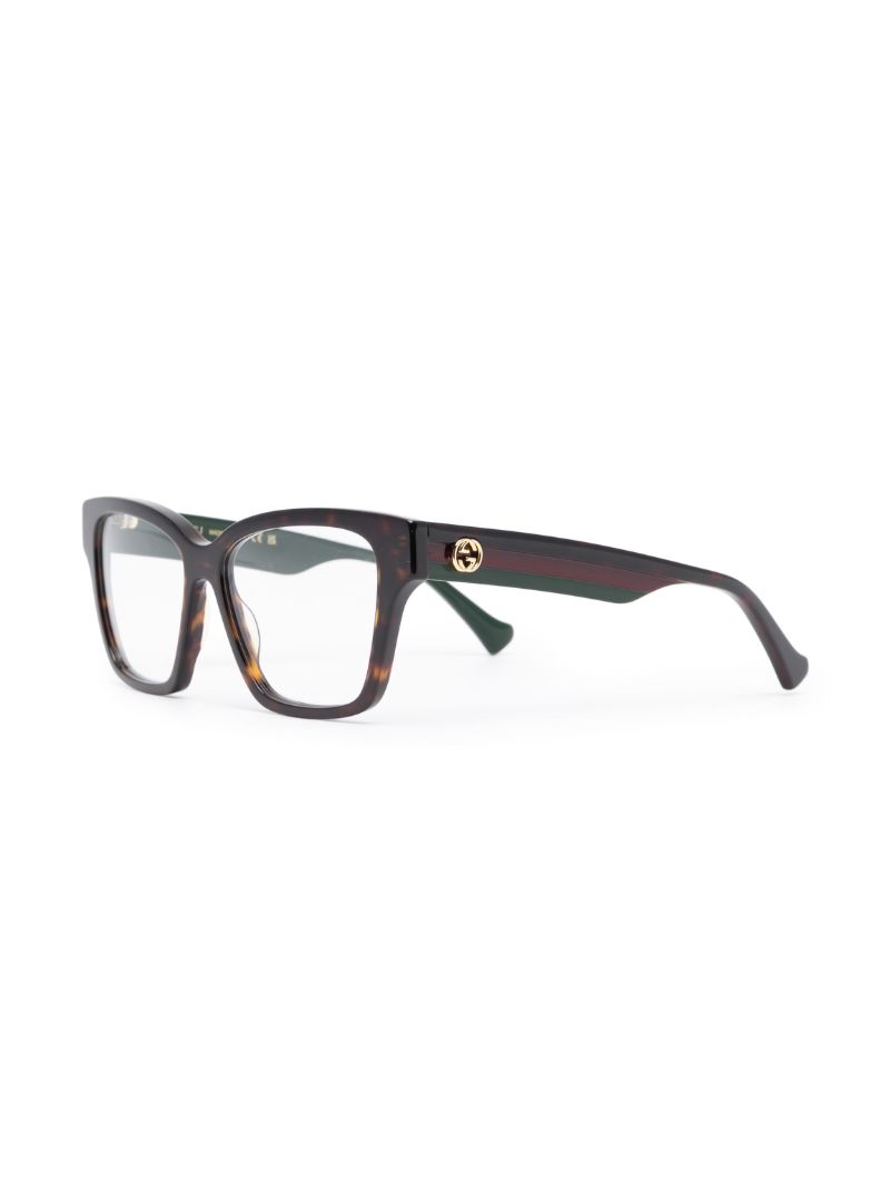 Brown Tortoiseshell Square-frame Glasses