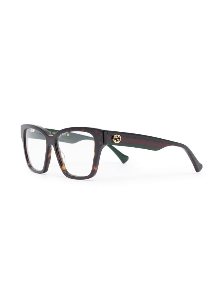 Brown Tortoiseshell Square-frame Glasses