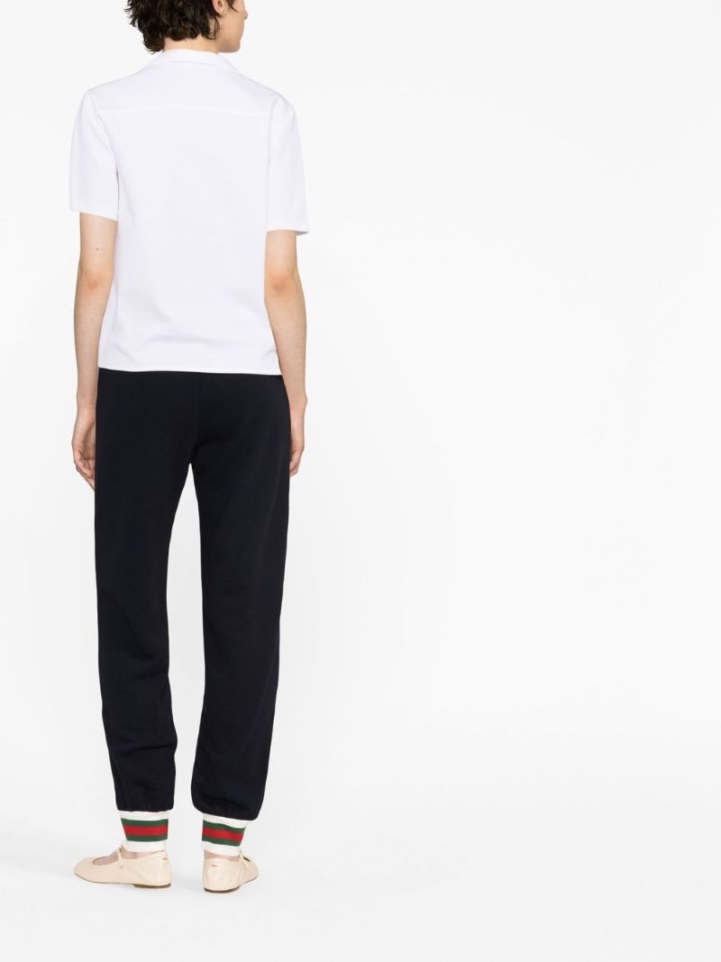 White Triomphe Short Sleeve Shirt