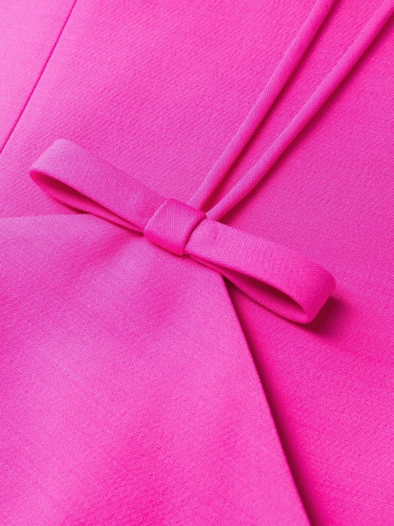 Pink Bow-detail Halterneck Mini Dress