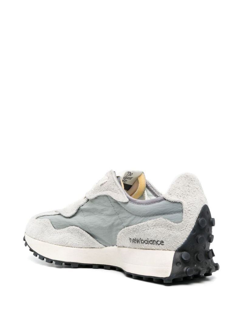 Grey Logo Print Low Top Sneakers