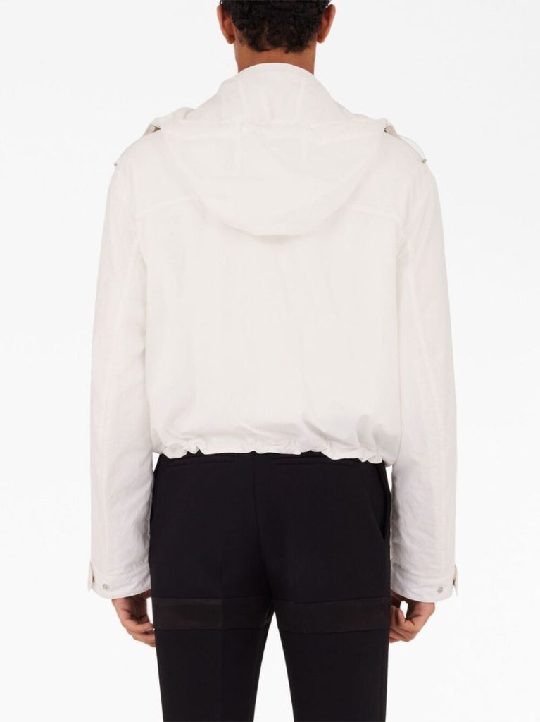 White Hooded Padded Jacket