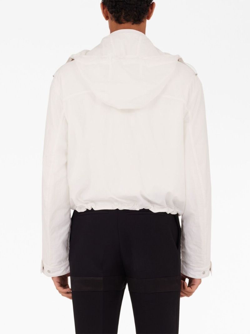 White Hooded Padded Jacket