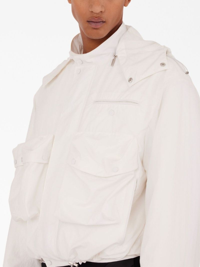 White Hooded Padded Jacket
