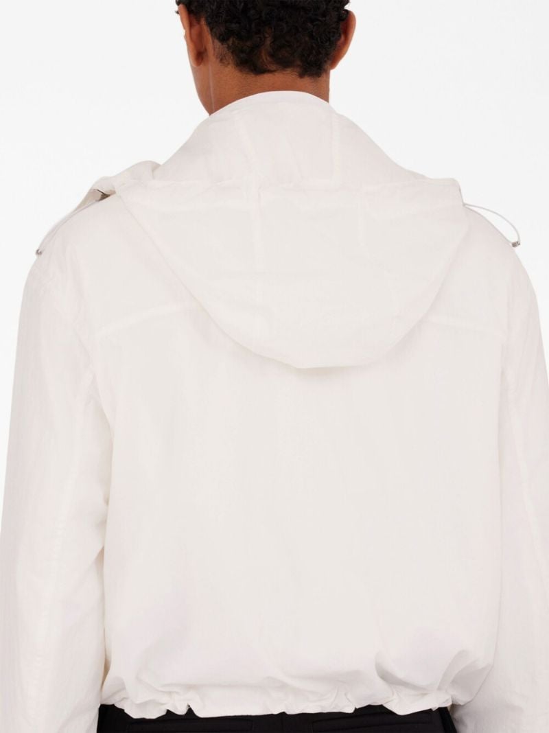 White Hooded Padded Jacket