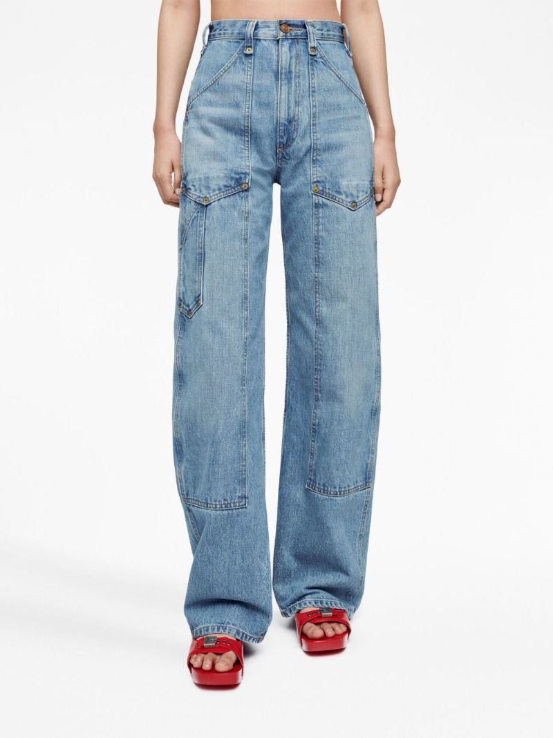 Blue Super High Workwear Jeans