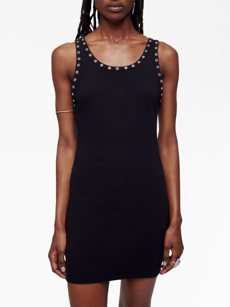Black Eyelet Tank Dress