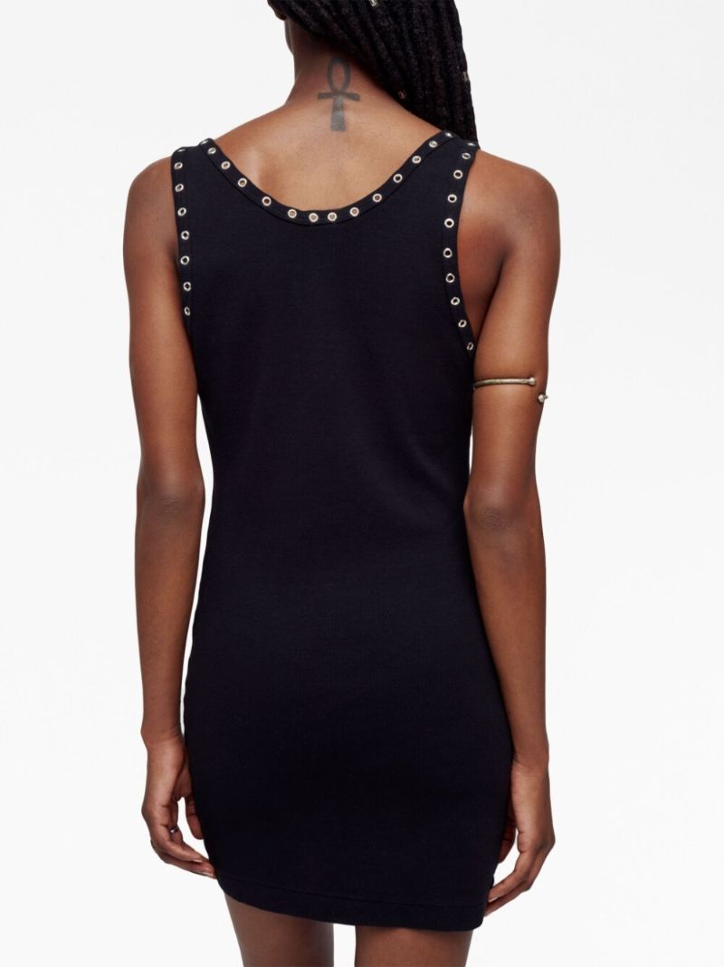 Black Eyelet Tank Dress
