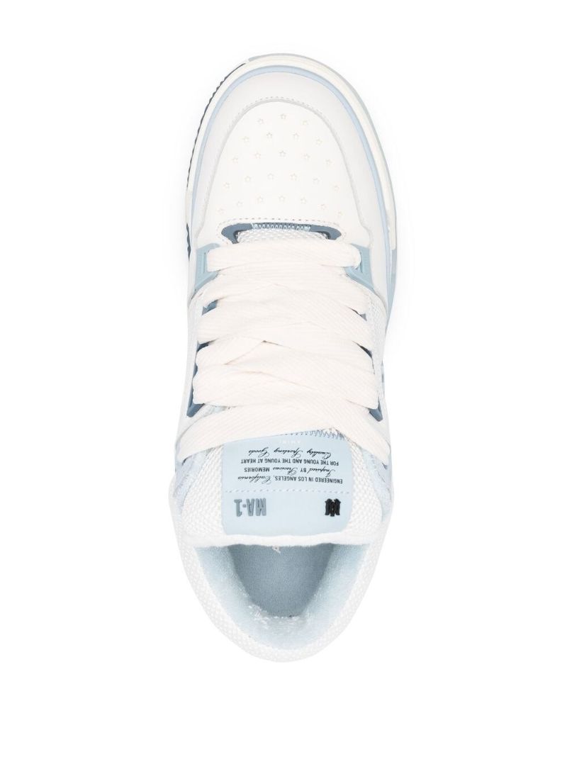 White Ma-1 Chunky Panelled Sneakers