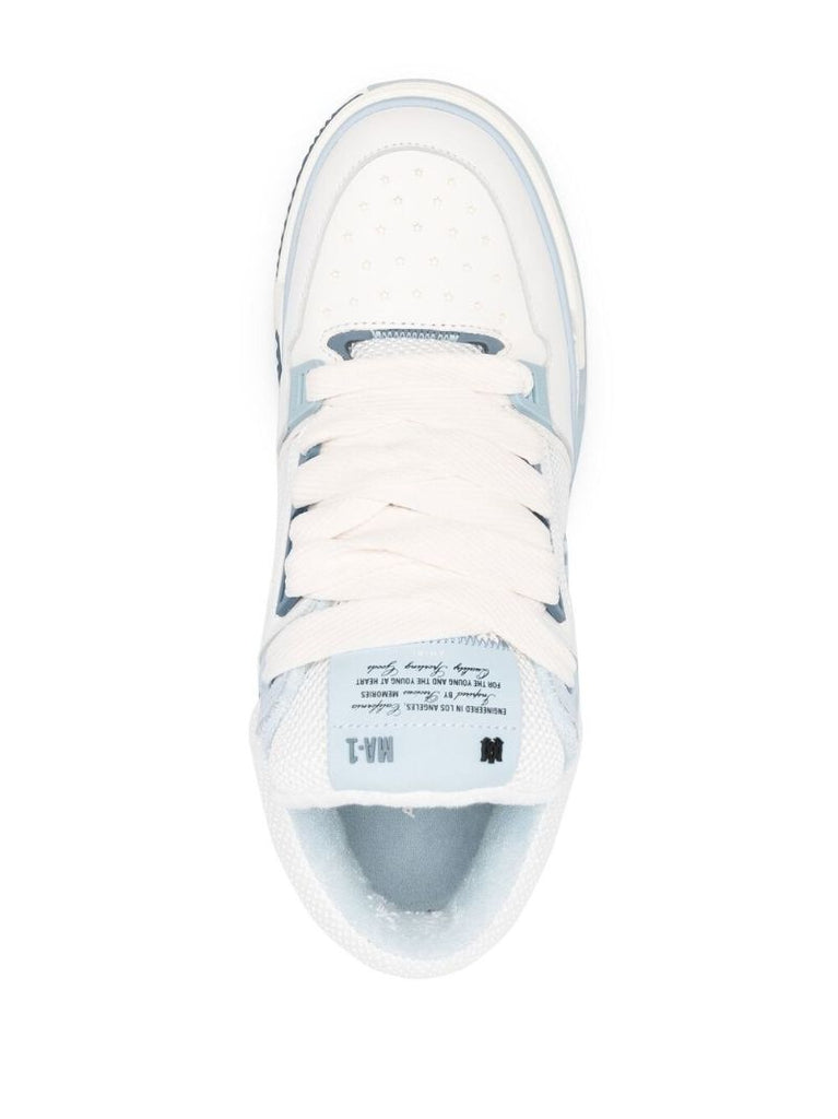 White Ma-1 Chunky Panelled Sneakers