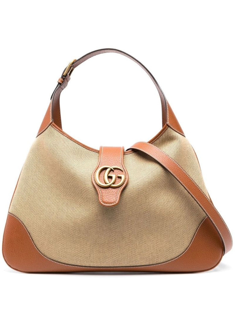Beige Large Aphrodite Shoulder Bag