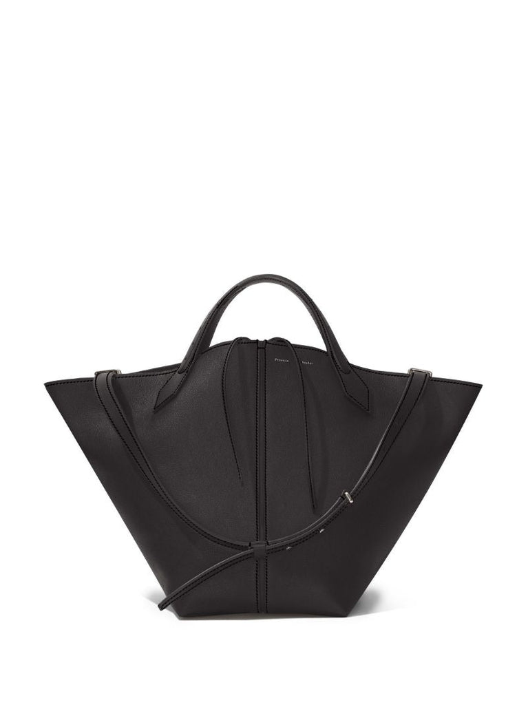 Black Chelsea Large Leather Tote Bag