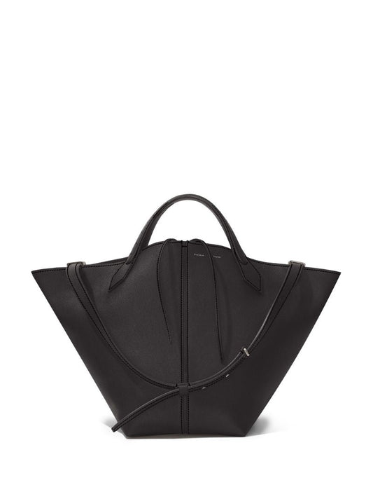 Black Chelsea Large Leather Tote Bag