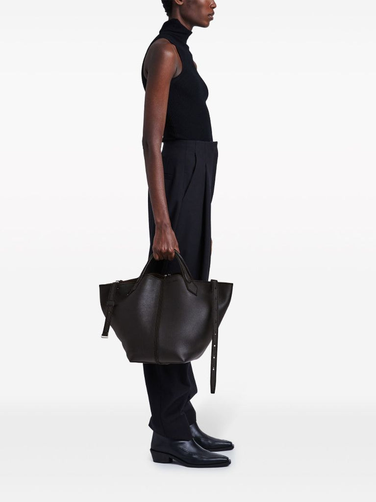 Black Chelsea Large Leather Tote Bag
