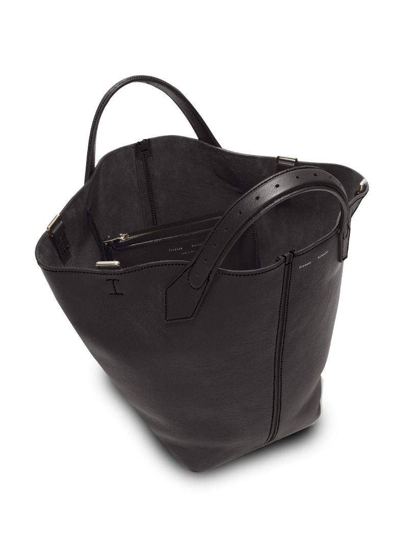 Black Chelsea Large Leather Tote Bag