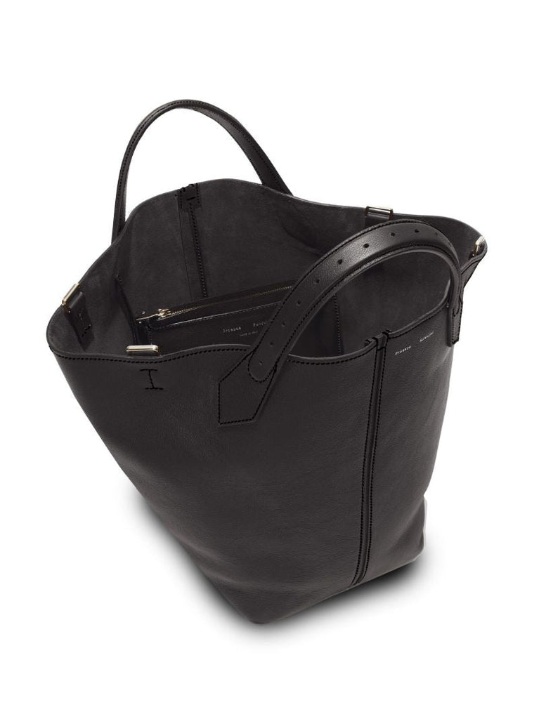 Black Chelsea Large Leather Tote Bag