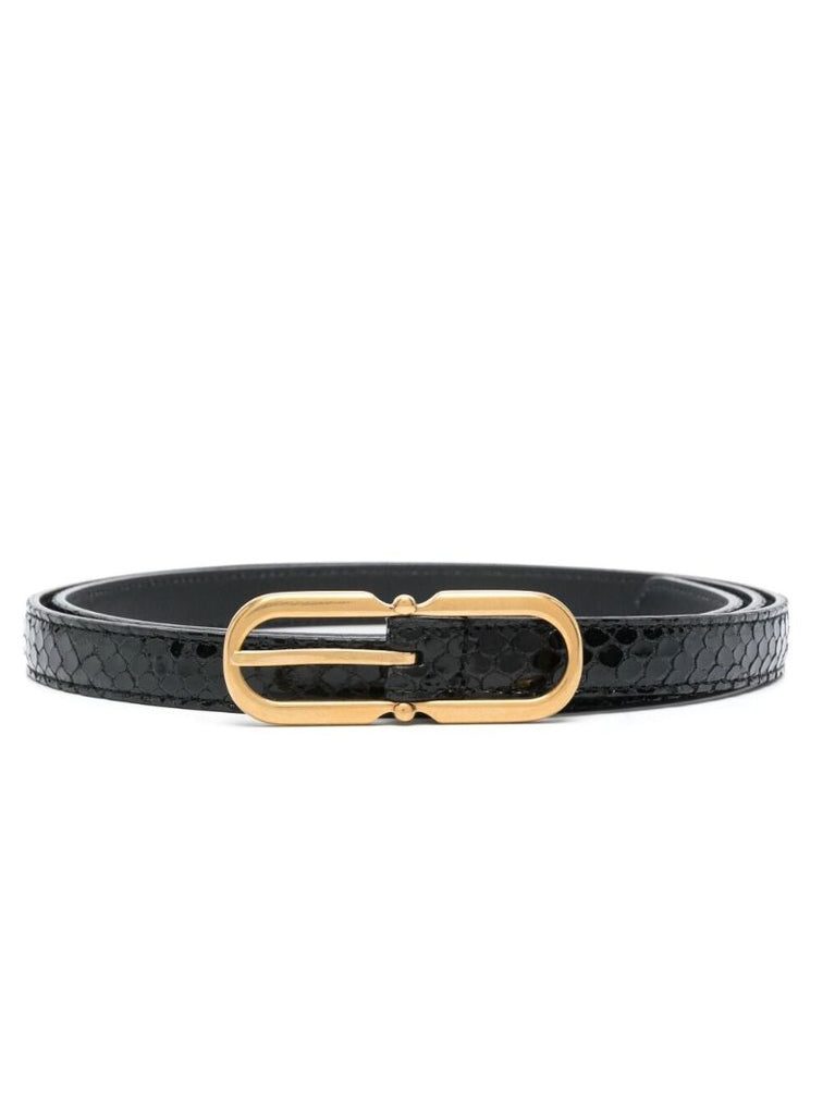 Black Runway Leather Belt