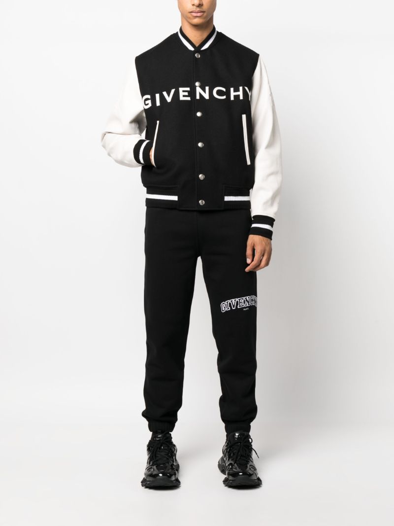 Black Logo-appliquÃ_x0083_Â© Varsity Jacket