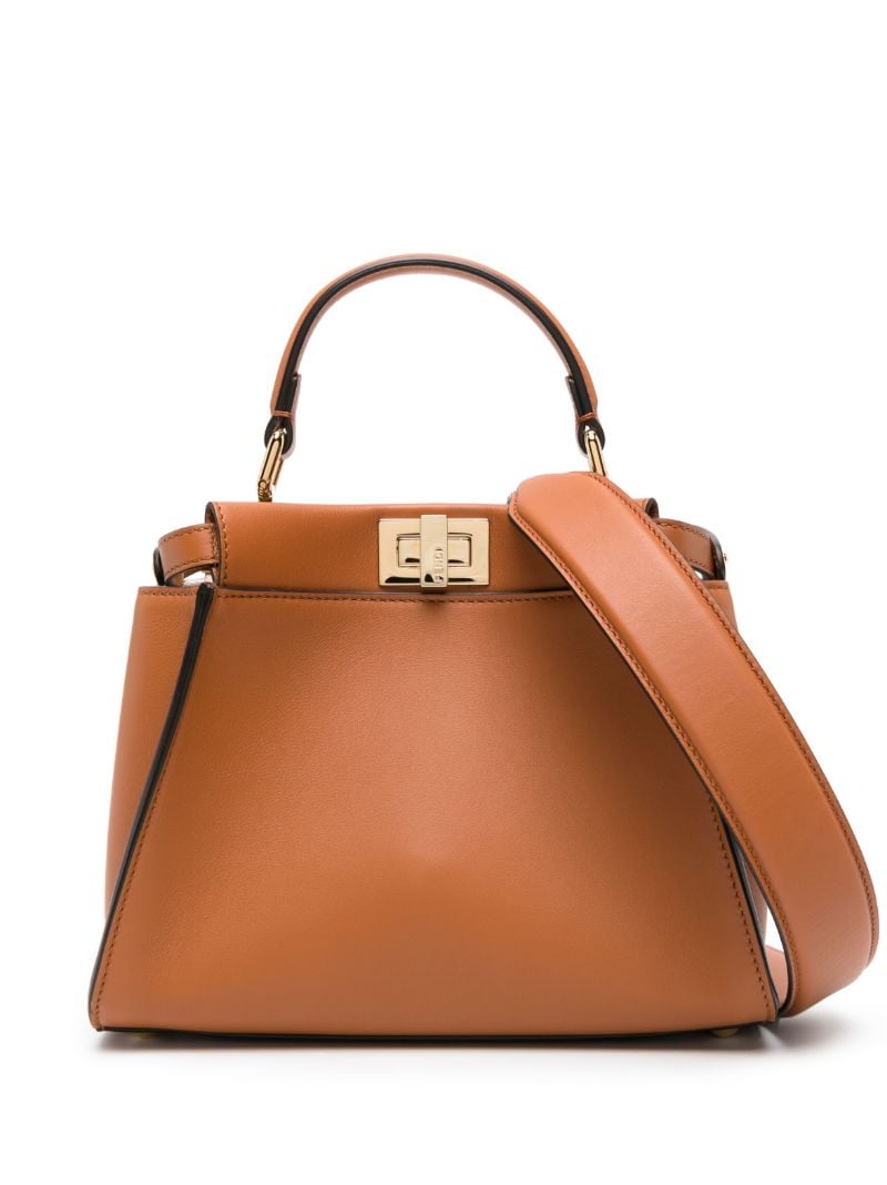 Brown Peekaboo Mini Leather Bag