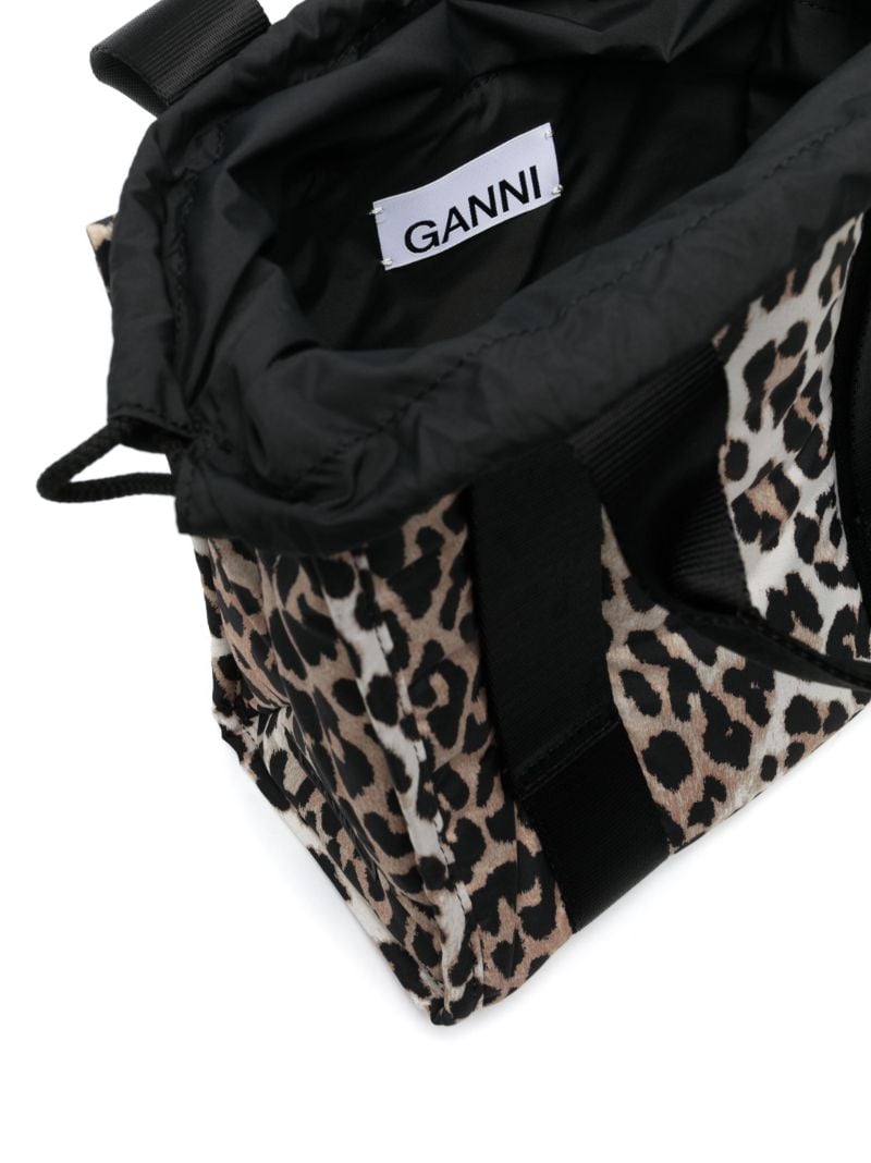 Neutral Leopard Print Tote Bag