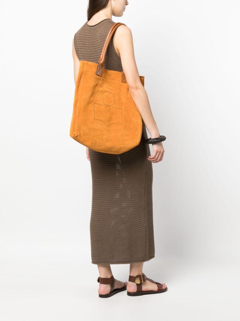 Orange Yenky Medium Logo Tote Bag