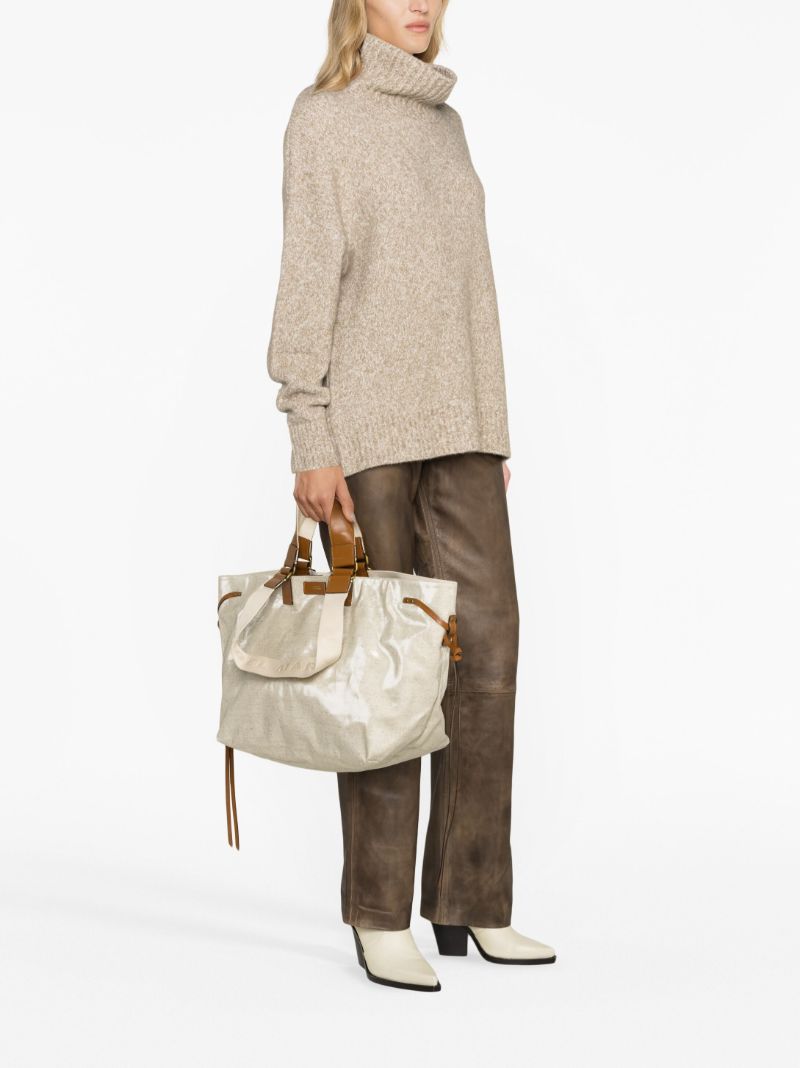 Neutral Wardy Large Tote Bag